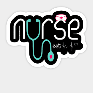 New Nurse Est 2019 Tshirt Nursing School Graduation Gift Sticker